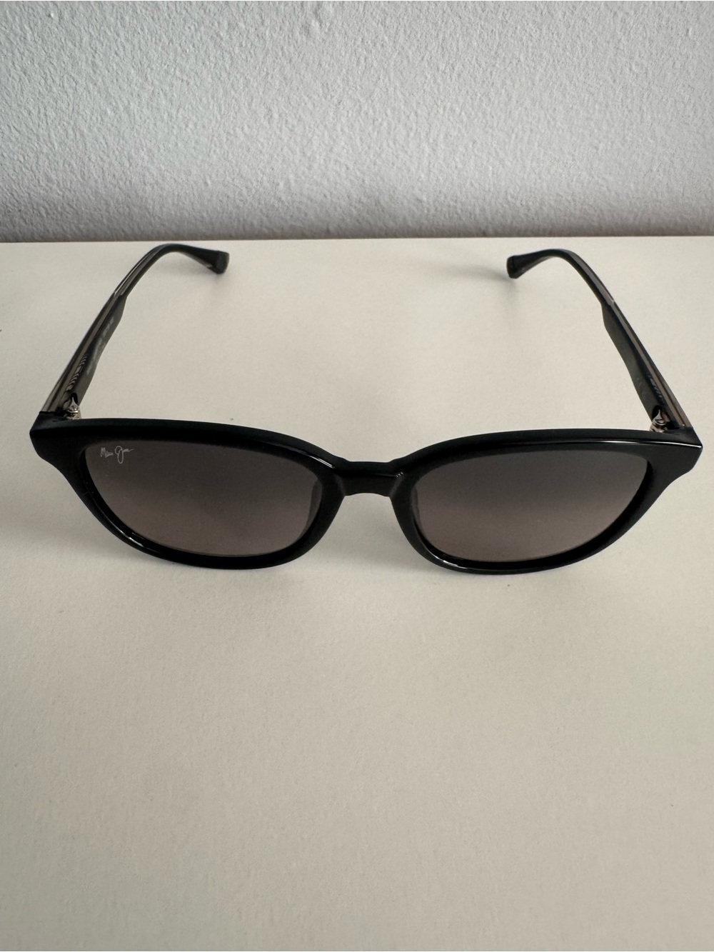 Maui Jim Ku‘ikahi AF STG-SG Polarized Sunglasses Black / Gray 55mm Made in Italy - Picture 3 of 12